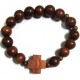 Bracelet Rosary Red Wood 10mm